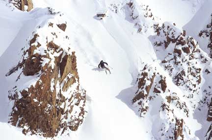 photo by Lonnie Ball of Montana Powder Guides Skier Arden Oksanen